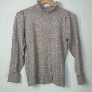 Ann Taylor Ruffle Neck Sweater